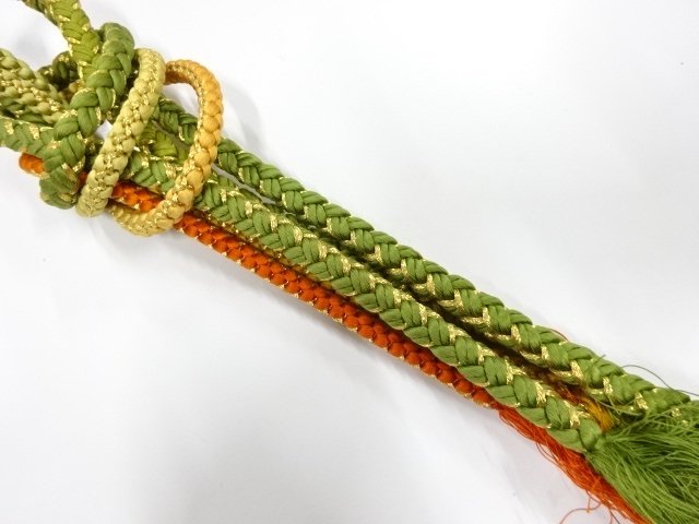 JAPANESE KIMONO / HAND-TIED OBIJIME